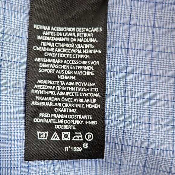 Lauren Ralph Lauren Button-Up Shirt 16 34/35 Blue Label Quiet Luxury Slim Fit - Picture 16 of 16